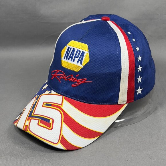 Michael Waltrip #15 NASCAR Strapback Hat Cap NAPA Racing USA Motorsports Mens - Picture 1 of 14
